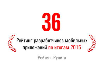 Рейтинг Рунета опубликовал Топ мобильных разработчиков. У нас 36 место!