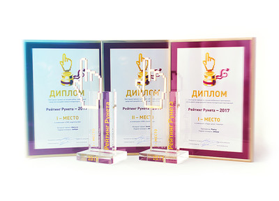 Итоги конкурса Рейтинга Рунета: два золота и серебро!
